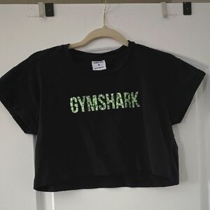 Gymshark Womens Black Crop Top